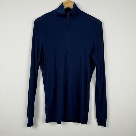 Vintage Patagonia Capilene Pullover Mens Large Blue Made In USA Base Layer - Picture 1 of 6